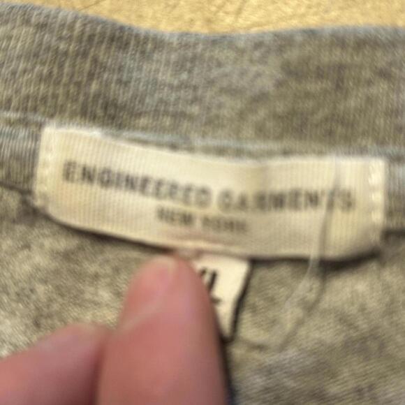 ENGINEERED GARMENTS Cursive Script Tee – Grey - Picture 3 of 3